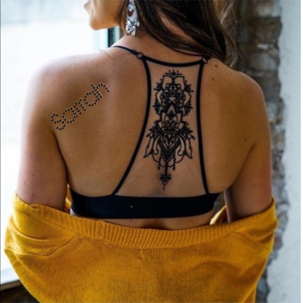 LAST 1 XS/S New Design Back Mesh Racerback Bralette - Picture 10 of 15